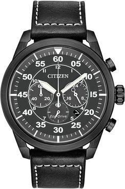 Citizen Men's Standard Leather Eco-Drive Watch, 44mm at Nordstrom Rack