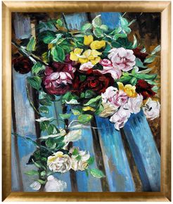 Overstock Art Still Life with Rose by Giovanni Boldini  Framed Hand Painted Oil Reproduction at Nordstrom Rack