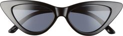 Super Cat Eye Sunglasses - Black