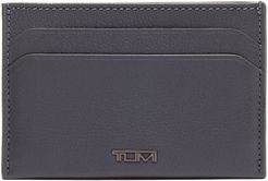 Nassau Slim Leather Card Case - Grey