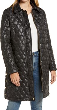 Mix Stitch Quilted Walker Jacket