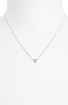 'Emily Sarah' Diamond Triangle Pendant Necklace