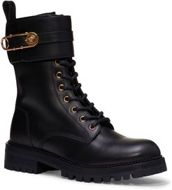 Safety Pin Combat Boot
