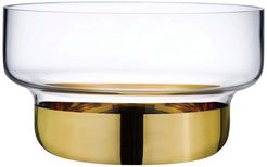 Nude Glass Contour Bowl - Small with Clear Top and Golden Base at Nordstrom Rack