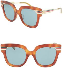 GUCCI 51mm Novelty Square Flare Sunglasses at Nordstrom Rack