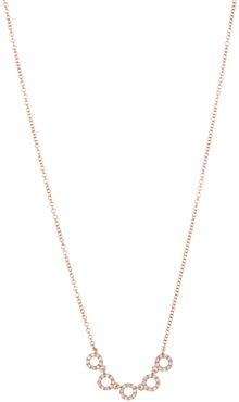 EF Collection 14K Rose Gold Diamond Pave Circle Collar Necklace - 0.16 ctw at Nordstrom Rack