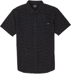 All Day Fleck Short Sleeve Button-Down Shirt