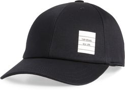 Twill Baseball Cap - Black