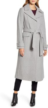 kate spade new york twill wool blend belted coat at Nordstrom Rack