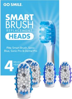 Go Smile Set Of 4 Replacement Brush Heads