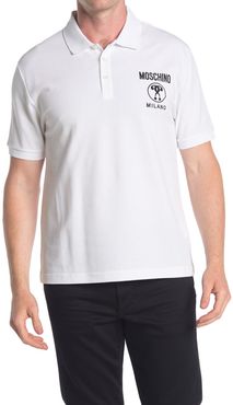 MOSCHINO Logo Knit Polo at Nordstrom Rack