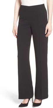 Crepe Straight Leg Pants