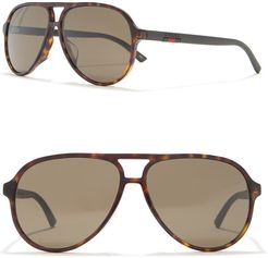 GUCCI 60mm Pilot Sunglasses at Nordstrom Rack