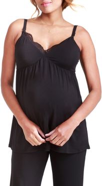 Ingrid & Isabel Lace Trim Maternity/nursing Camisole