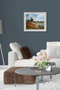 Overstock Art Poppy Field in Argenteuil Framed Oil Reproduction of Original Painting by Claude Monet - 29"x25" at Nordstrom Rack