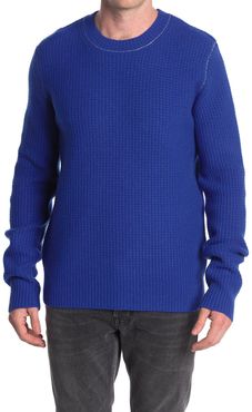 Helmut Lang Felted Waffle Knit Crew Neck Pullover at Nordstrom Rack