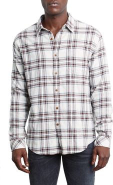Sussex Plaid Flannel Button-Up Shirt