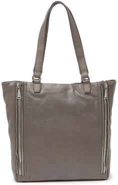 Frye Lexi Leather Zipper Trim Tote Bag at Nordstrom Rack