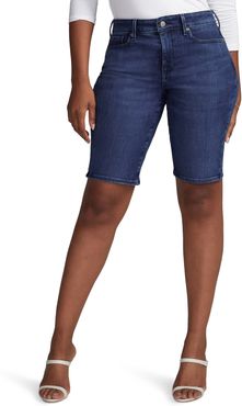 Plus Size Women's Curves 360 By Nydj Side Slit Denim Shorts