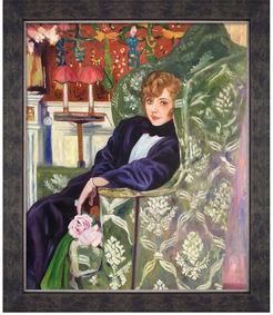 Overstock Art Yvonne Printemps in an Armchair - Framed Oil reproduction of an original painting by Edouard Vuillard at Nordstrom