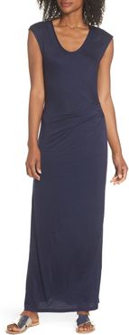 Ruched Jersey Maxi Dress