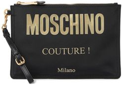 MOSCHINO Logo Wristlet Pouch at Nordstrom Rack