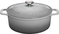 French Home Chasseur French 2.6-Quart Enameled Cast Iron Round Dutch Oven - Celestial Grey at Nordstrom Rack