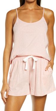 Organic Cotton Knit Cami & Boxer Pajamas