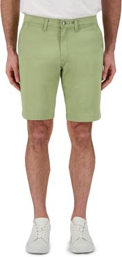 Flat Front Twill Shorts