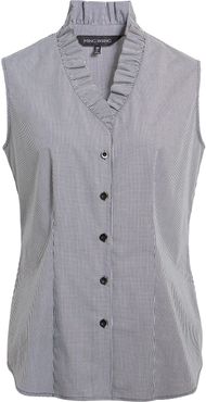 Gingham Sleeveless Shirt