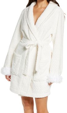Chilled Out Robe With Faux Fur Trim