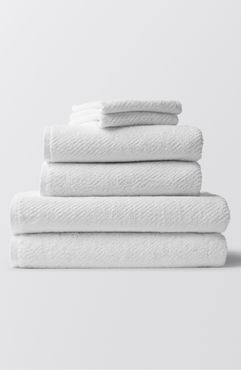 Air Weight 6-Piece Organic Cotton Bath Towel, Hand Towel & Washcloth Set