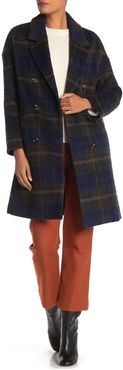 Andrew Marc Plaid Double Breasted Coat at Nordstrom Rack