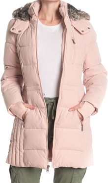 Nautica Faux Fur Lined Hood Puffer Jacket at Nordstrom Rack