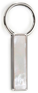 M-Link Mother Of Pearl Key Ring - White