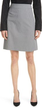 Valona Houndstooth A-Line Skirt