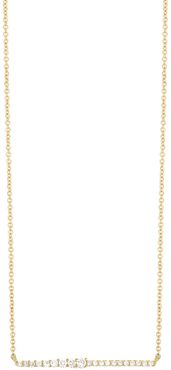 Bony Levy 18K Yellow Gold Monroe Bar Necklace - 0.14 ctw at Nordstrom Rack
