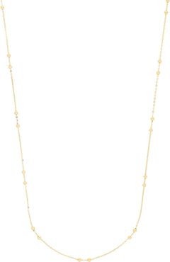 14K Gold Beaded Station Necklace (Nordstrom Exclusive)