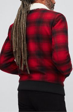 Buffalo Plaid Bomber Jacket