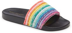 Rainbow Shop Meena Rainbow Slide Sandal