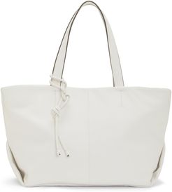Maryn Small Leather Tote - White