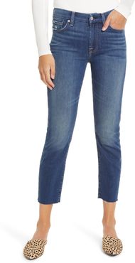 7 For All Mankind Kimmie Raw Hem Crop Jeans