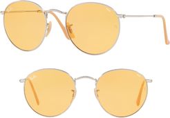 Ray-Ban 53mm Evolve Photochromic Round Sunglasses at Nordstrom Rack