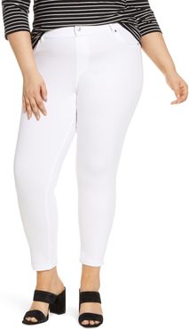 Plus Size Women's Hue High Waist Ultrasoft Denim Skimmer Pants