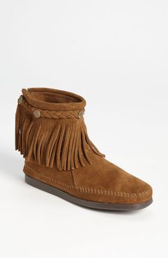 Fringed Moccasin Bootie