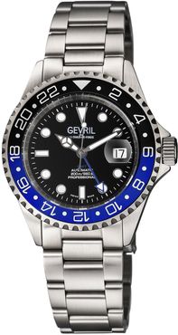 Gevril Men's Wall Street Swiss Automatic Diver Bracelet Watch, 43mm at Nordstrom Rack