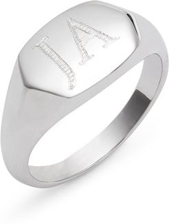 Argento Vivo Personalized Signet Ring