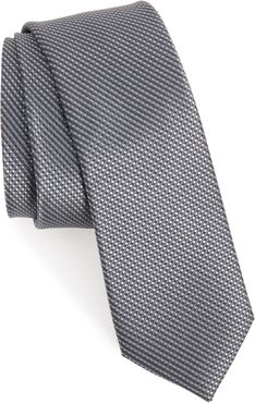 Solid Skinny Silk Tie