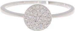 Ron Hami 14K White Gold Pave Diamond Circle Ring - 0.11 ctw - Size 7 at Nordstrom Rack