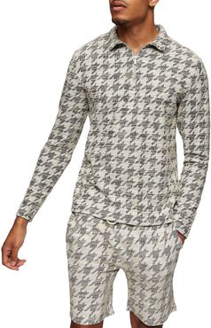 Slim Fit Houndstooth Shirt